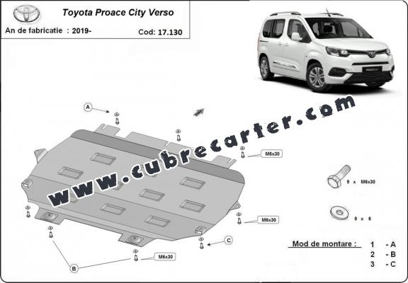 Cubre carter metalico Toyota Proace City Verso